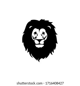 illustration of the lion's head viewed from the front, used for a symbol or logo