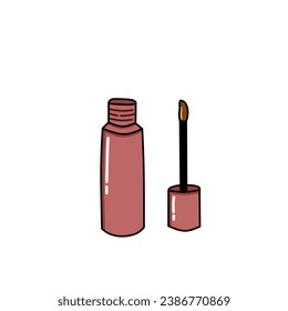 Illustration of lip cream vector