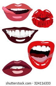 Illustration of lips
