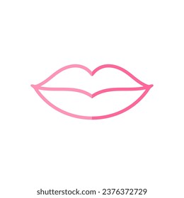 Illustration Lips Icon vector on white background