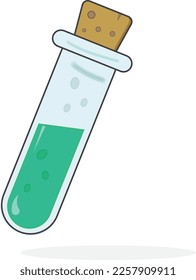 Illustration of a liquid tube icon on a white background