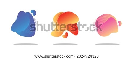 illustration liquid vector geadient element