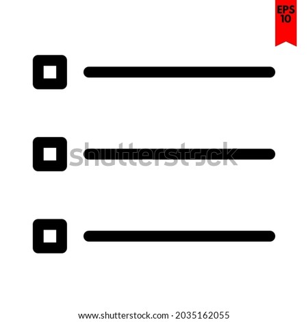 illustration of list design icon