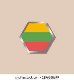 Illustration of Lithuania flag Template