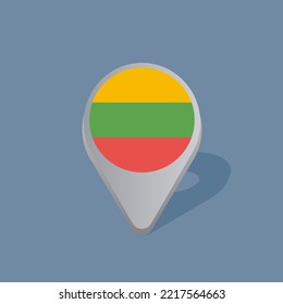 Illustration of Lithuania flag Template