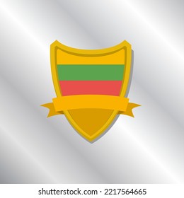 Illustration of Lithuania flag Template