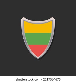Illustration of Lithuania flag Template