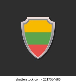 Illustration of Lithuania flag Template