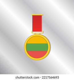 Illustration of Lithuania flag Template