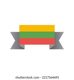 Illustration of Lithuania flag Template