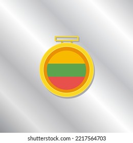 Illustration of Lithuania flag Template