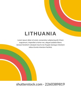 Illustration of Lithuania flag Template