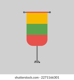 Illustration of Lithuania flag Template