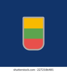 Illustration of Lithuania flag Template
