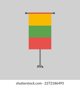 Illustration of Lithuania flag Template