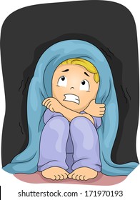 Scared Children Cartoon Hd Stock Images Shutterstock