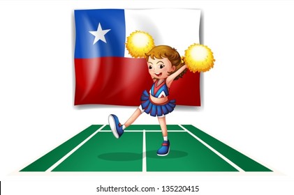 Illustration of a little boy with lollipop on a white background