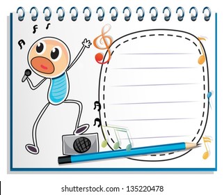 Illustration of a little boy with lollipop on a white background
