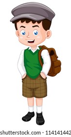 illustration of little boy vector