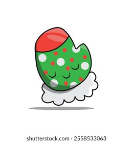 The Illustration of Little Christmas Gloves