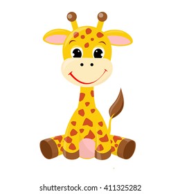 cute animated giraffe