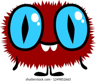 Illustration of a little funny monster.