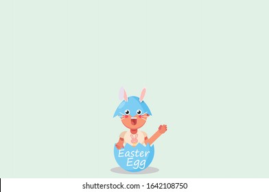 An illustration of a little kid hatch in an egg. A vector of cute character, this illustration can use as a sticker also. 