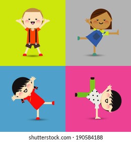 An illustration of little kids 