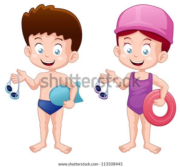 child swimming suit