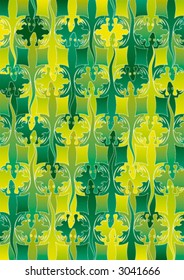 Illustration of lizard repetition 9 rows