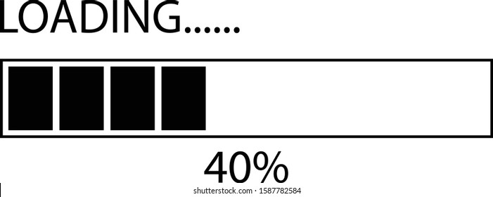 illustration loading sign vector icon
