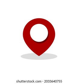 an illustration of a location icon. vector symbol.