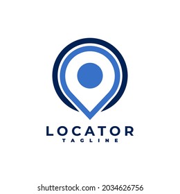 ilustración de un icono de ubicación. símbolo de vector. plantilla de logotipo de ubicación de anclaje.