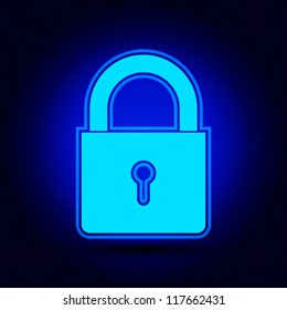 Illustration of lock concept / Security concept