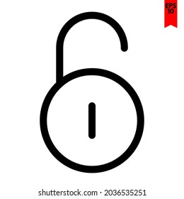 illustration of lock design icon