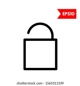 illustration of lock flat icon