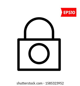 illustration of lock flat icon