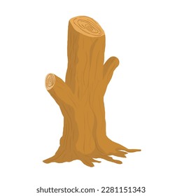illustration of a logging bekes tree trunk