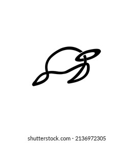illustration logo animal turtle icon 