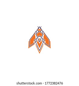 illustration logo bee vector templet