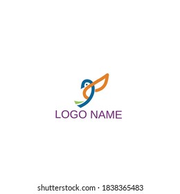 Illustration logo bird for business company