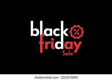 Illustration and logo black friday