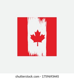 illustration logo canada day vector icon