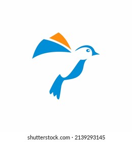 illustration logo concept pigeons animal