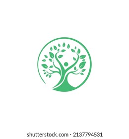 illustration logo concept tree life 