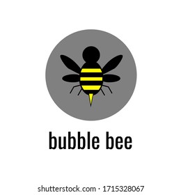 An illustration logo design for bee. Perfect for company logo