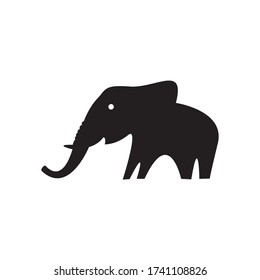 vector de diseño de logotipo de ilustración elefante
