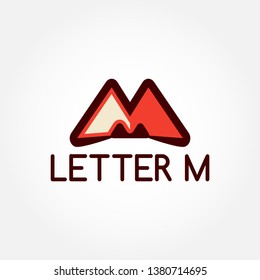 Illustration Logo Design of Letter M