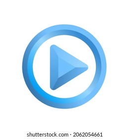 Illustration logo graphic vector of play button perfect for software android apps music player theme 