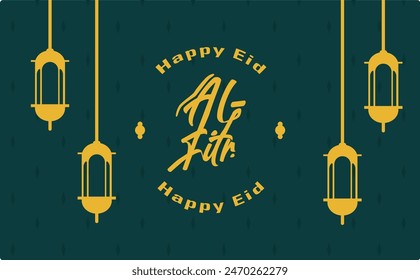 Illustration of the logo for the Happy Eid al-Fitr